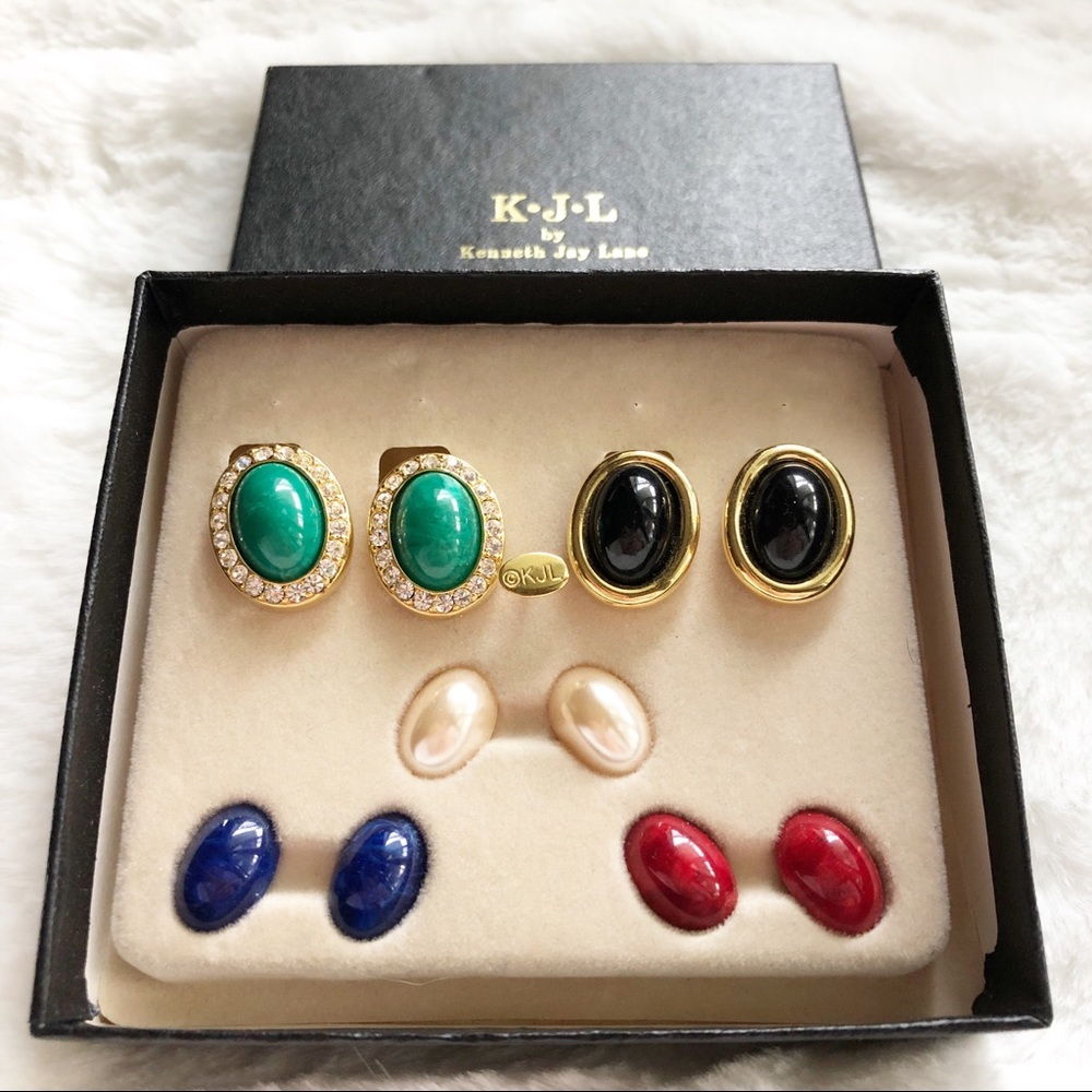 Vintage Interchangeable Kenneth Jay Lane Earrings